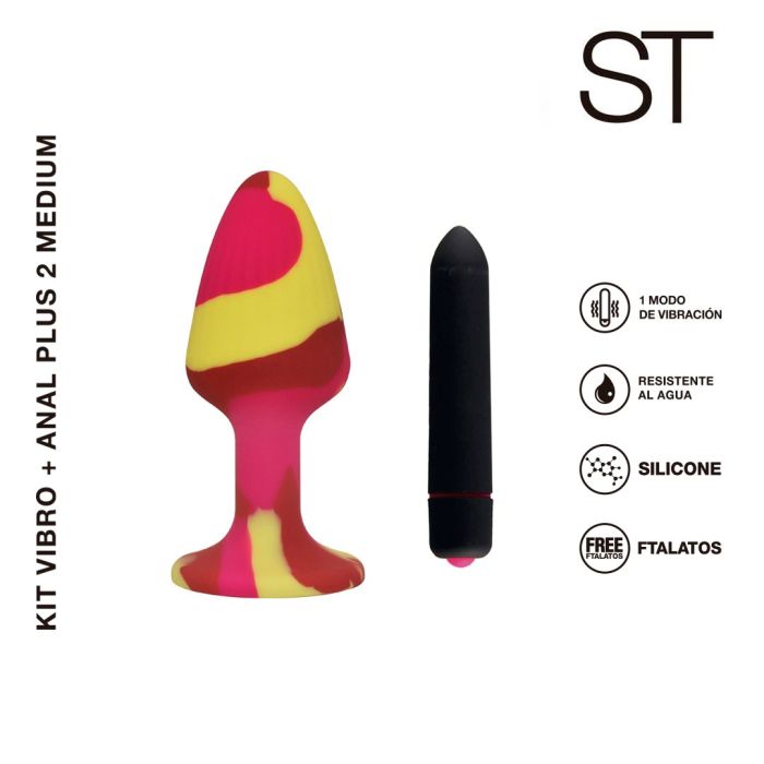 KIT VIBRO + ANAL PLUG MEDIUM - ST-AN-0226 M
